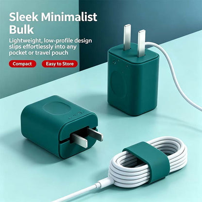 2 in 1 Silicone Charger Protector with Cord Wrap, iPhone Silicone Power Adapter Case🔌