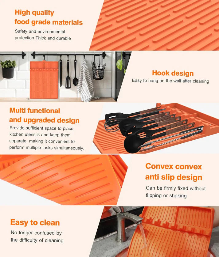 Non Slip Oilproof Griddle Accessory Silicone Storage Mat🔥