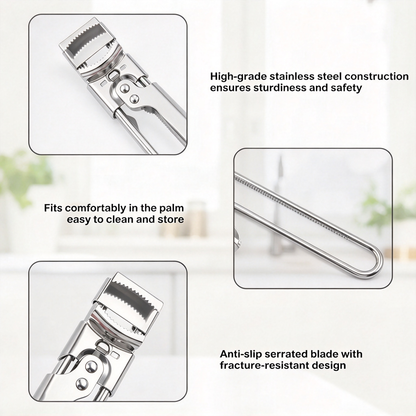 Multifunctional Adjustable Can Opener, Stainless Steel Jar Lid Opener Bottle Opener Tool 🍾