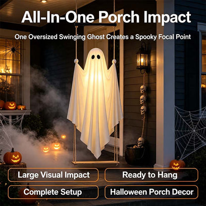 Halloween Decorations Outdoor Pre-Assembled Hanging Swing Ghost 🎃👻