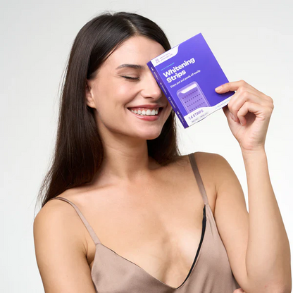Purple Teeth Whitening Strips, Enamel-Safe Stain Removal💜