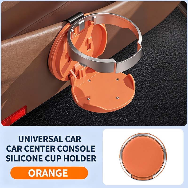 Universal Foldable Car Cup Holder with Hook, Space-Saving Vehicle Drink Holder for Bottles 🚗