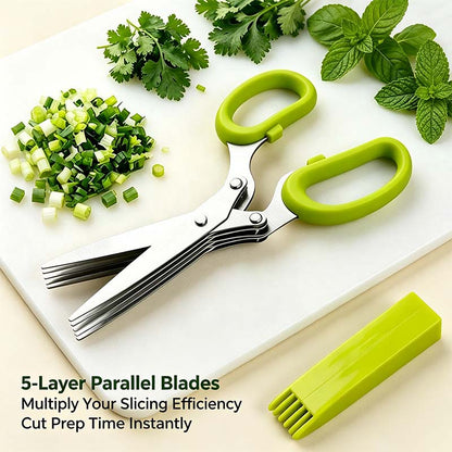 Onion Scissors Multi-Layer Ergonomic Plastic Shredded Paper Scissors Kitchen Tools✂️