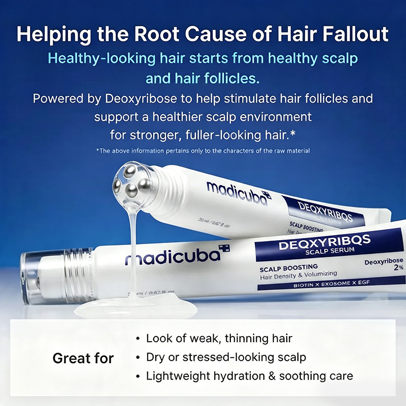 Deoxyribose Scalp Serum | For Fuller-Looking Hair & Scalp Strengthening Roll-On Serum🪮