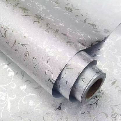 Kitchen Waterproof Oil Proof Aluminum Foil Sticker, Silver Texture Peel🧽