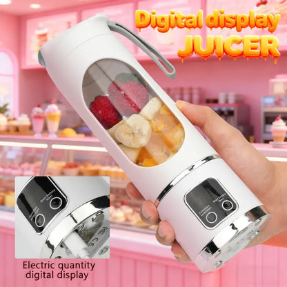 【Summer Sale Deals】 Portable 15.22 Oz USB Rechargeable Personal Blender with LED Display🥤
