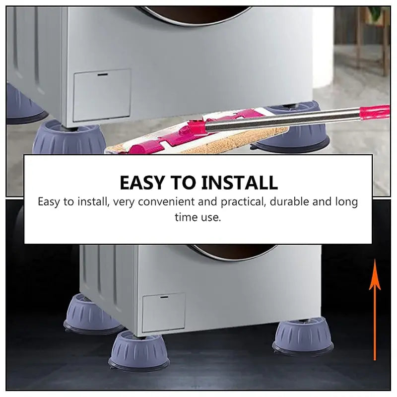 4Pcs Anti Vibration Washing Machine Foot Pads Noise Reduction🔩