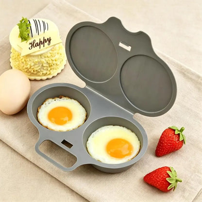 2‑Pack Easy‑To‑Clean Microwave Omelette Maker, Multifunctional Egg Poacher 🍳