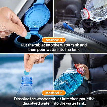 50PCS Car Windshield Washer Fluid Concentrate Tablets, Windshield Wiper Fluid 🚗💧