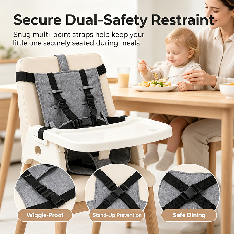 Portable Baby Seat Harness for Dining Chairs, Foldable Toddler Safety Seat🧸