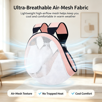 Adjustable single-shoulder portable strap | Lightweight and breathable mesh hip strap🧸