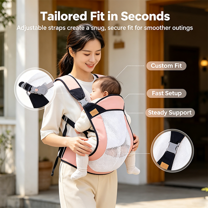 Adjustable single-shoulder portable strap | Lightweight and breathable mesh hip strap🧸
