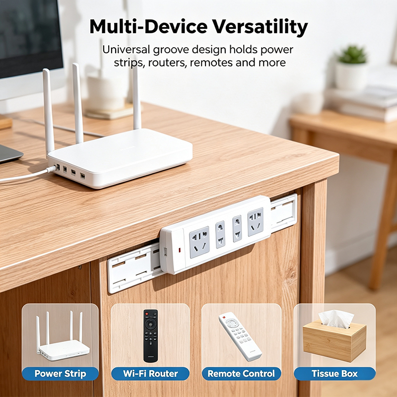 Adhesive Punch-Free Socket Holder, Self Adhesive Desktop Socket Fixer🔌🔒