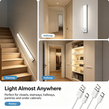 Under Cabinet Lights,Motion Sensor Night Light Indoor,USB Rechargeable Light💡