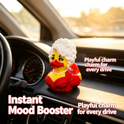 Dolly Duck - 3D Printed Collectible, Cute Desk & Car Decor🦆