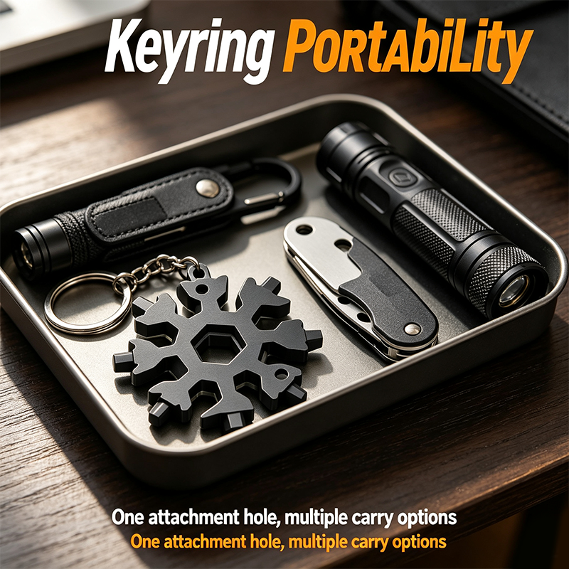 Viral 18-in-1 Snowflake Multi-tool Stainless Steel Portable Wrench All-in-One Screwdriver ❄️
