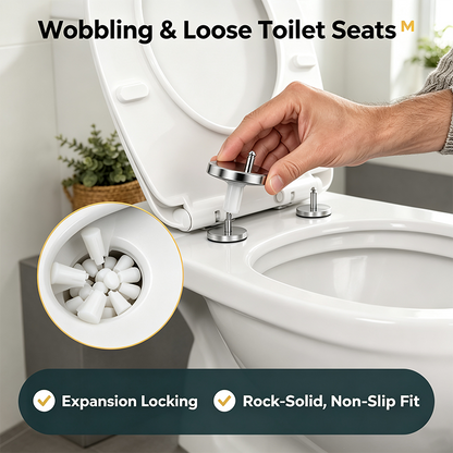 2 Counts, Universal Toilet Seat Expansion Screw Bolts, Thickened Stainless Steel🔩