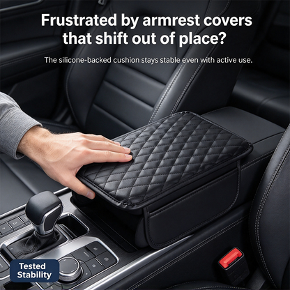 Multifunctional Car Armrest Box Cushion with Built-in Storage Bag🚙