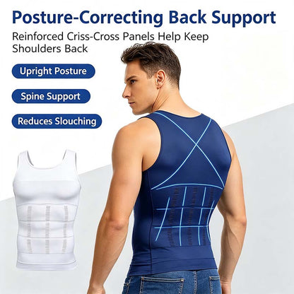 Men Round Neck Compression Tank Top,Men Shaping Vest,Men Sleeveless Shirt Shapewear👕