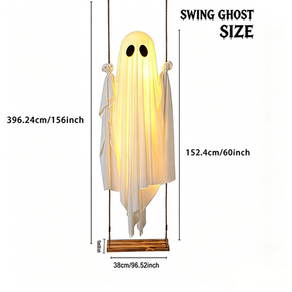Halloween Decorations Outdoor Pre-Assembled Hanging Swing Ghost 🎃👻