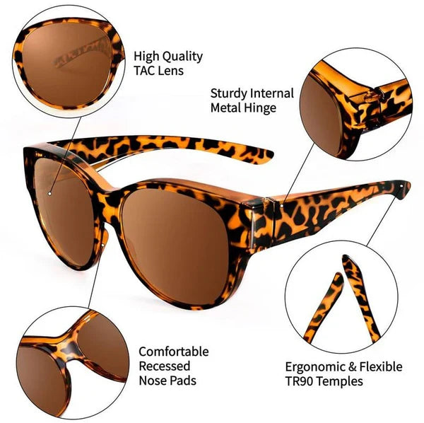 2026 NEW Trendy Oversized Fit Over Sunglasses – Polarized UV400 Anti-Glare Shades 🕶️✨