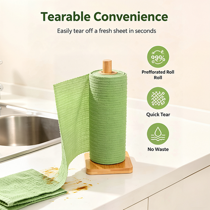 Tearable Plush Cleaning Cloth Roll, for daily household cleaning🧽✨
