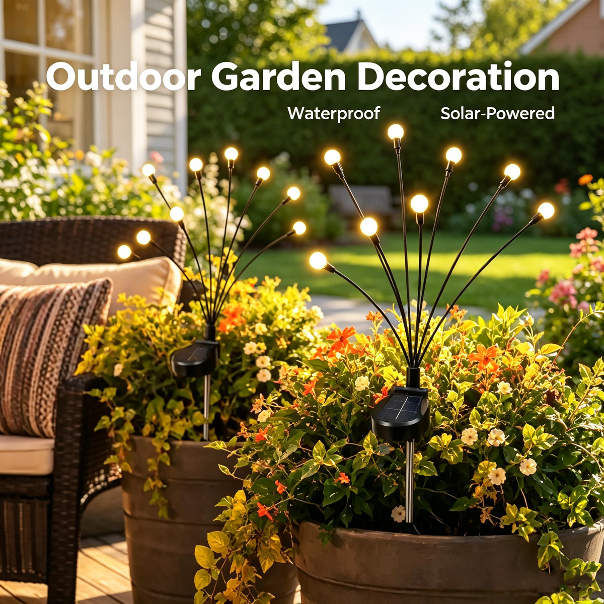 Solar Firefly Garden Lights, 2 Pack🌟