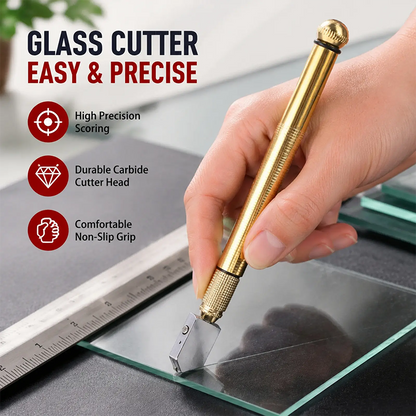 Diamond Head Glass Cutter Tool for 3‑15mm Glass & Mirrors🛠️