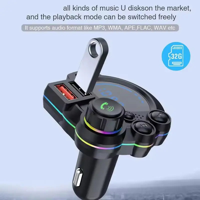 Father’s Day PD30W FM Bluetooth Car Charger RGB 🎁