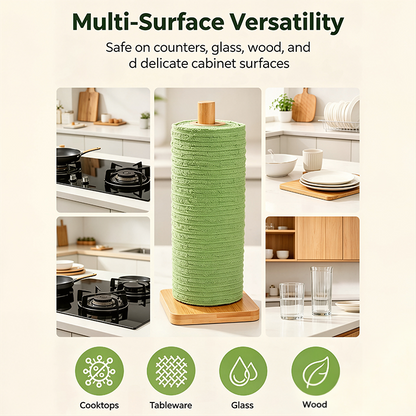Tearable Plush Cleaning Cloth Roll, for daily household cleaning🧽✨