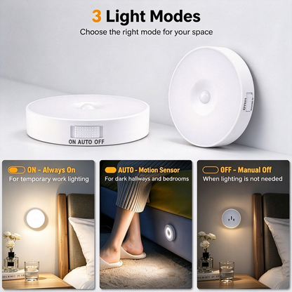 6 Pcs Motion Sensor Light, Rechargeable Night Light 💡