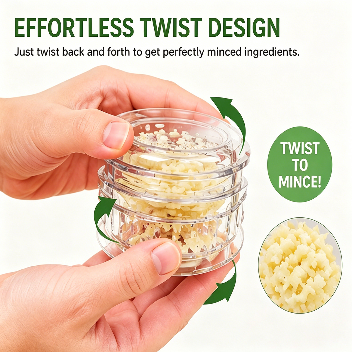 2 PCS Manual Garlic Twister Mincer Kitchen Gadget Gift🧄