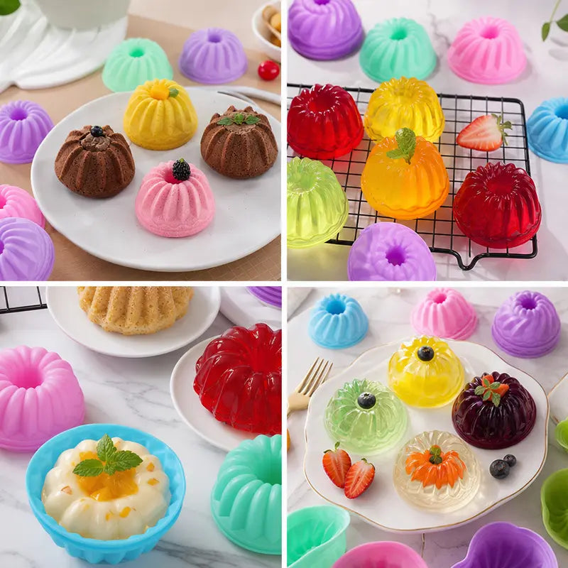 24pcs 2.75in Food-Grade Flexible Silicone Baking Cups 🧁