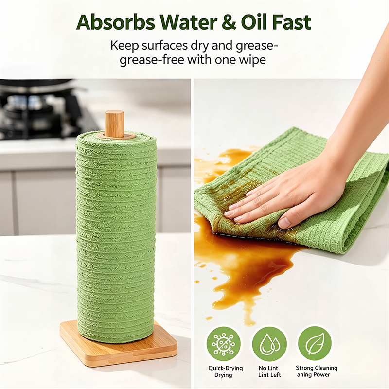 Tearable Plush Cleaning Cloth Roll, for daily household cleaning🧽✨