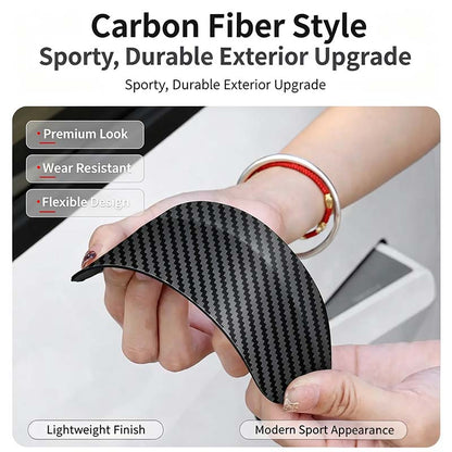 One Pair Snap-On Mirror Rain Visor Eyebrows, Waterproof Carbon Fiber Auto Exterior 🚗