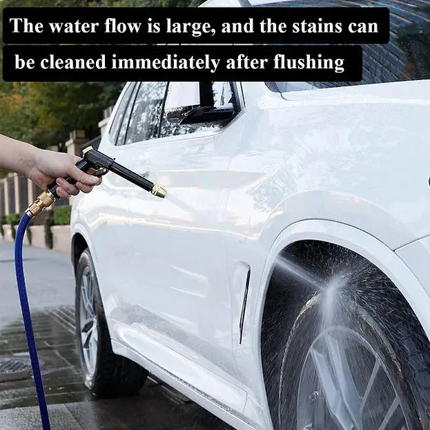 Upgraded adjustable spray gun, perfect for cleaning cars, gardens, and pets 🔫