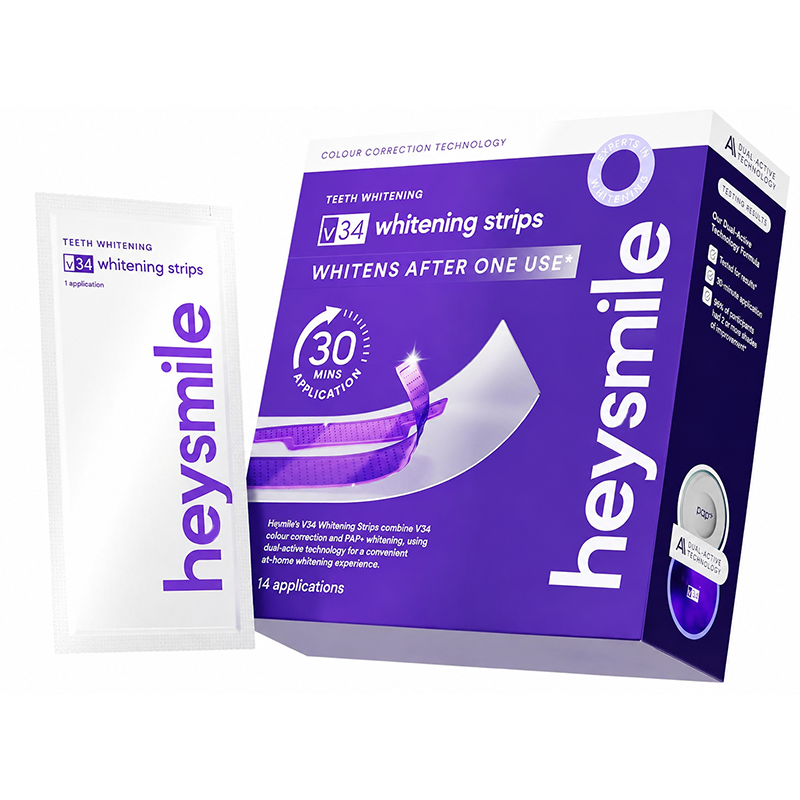 V34 Whitening Strips 14 packs,Combining Whitening and Colour Correction💜