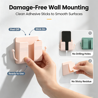 Mobile phone holder mounted on self-adhesive wall, wall-mounted mobile phone holder📱✨