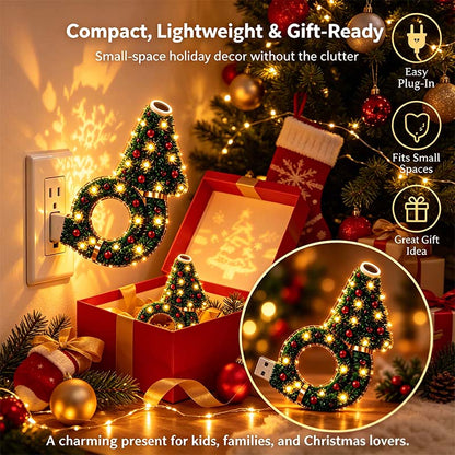 2026 New USB Plug-In Christmas Projector Night Light, 6+ Holiday Pattern Ceiling Lamp🎄