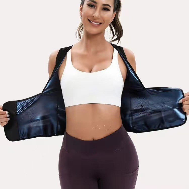 Women's Zip-Up Compression Shapewear Vest - Athletic Active Tops 🏋️‍♀️