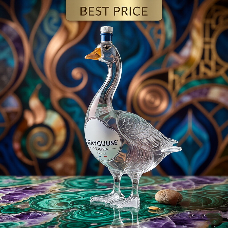 Grey Guuse 30th Anniversary 3D Sculpted Vodka Bottle