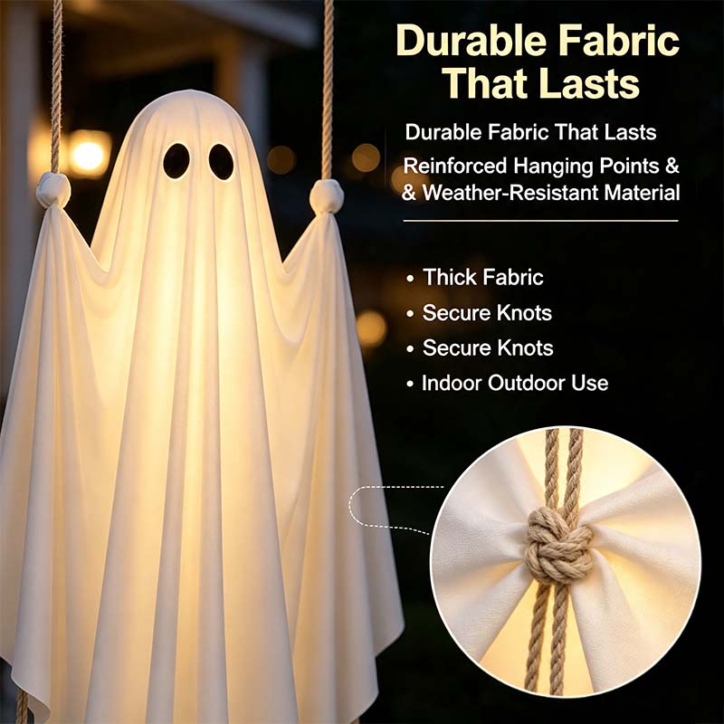 Halloween Decorations Outdoor Pre-Assembled Hanging Swing Ghost 🎃👻