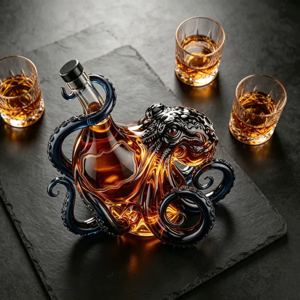 Black SpicedRum 3D SculptedOctopus Collector'sEdition Bottle