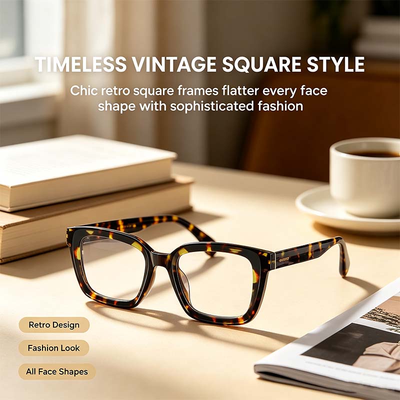 3-Pack Lightweight Tortoiseshell Square Reading Glasses for Women & Men - Blue Light Blocking👓✨