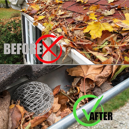 2PCS Aluminum Alloy Gutter Guard Filter , Roof Rain Gutter Downspout Strainer🍂