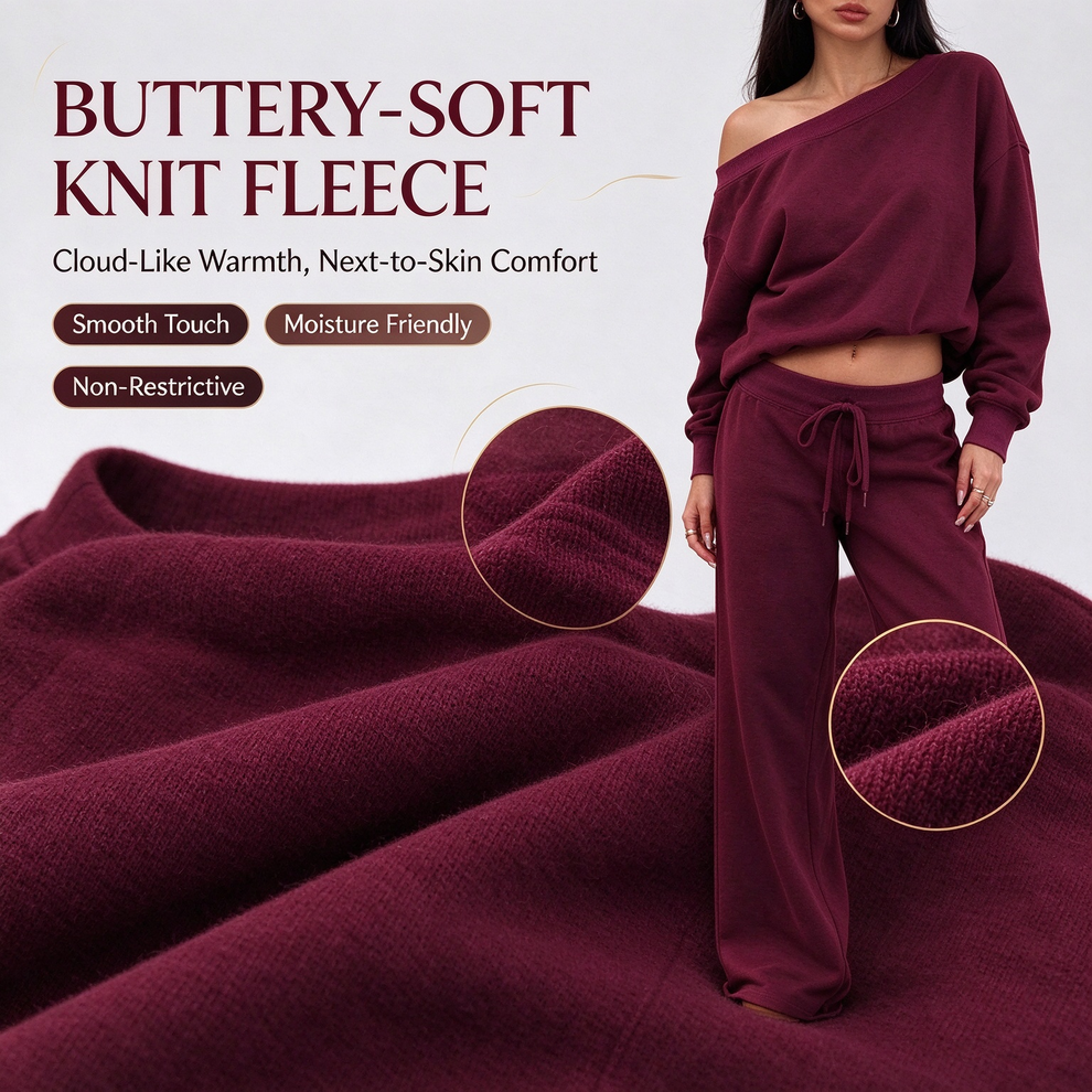 Women's Long Sleeve Jumper & Pants, 2 Piece Outfit Set ✨