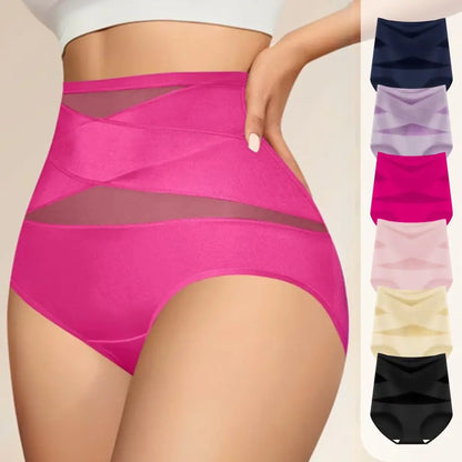 Women's Sheer High Waist Shaping Underwear, Sexy Mesh Shapewear Panty ✨