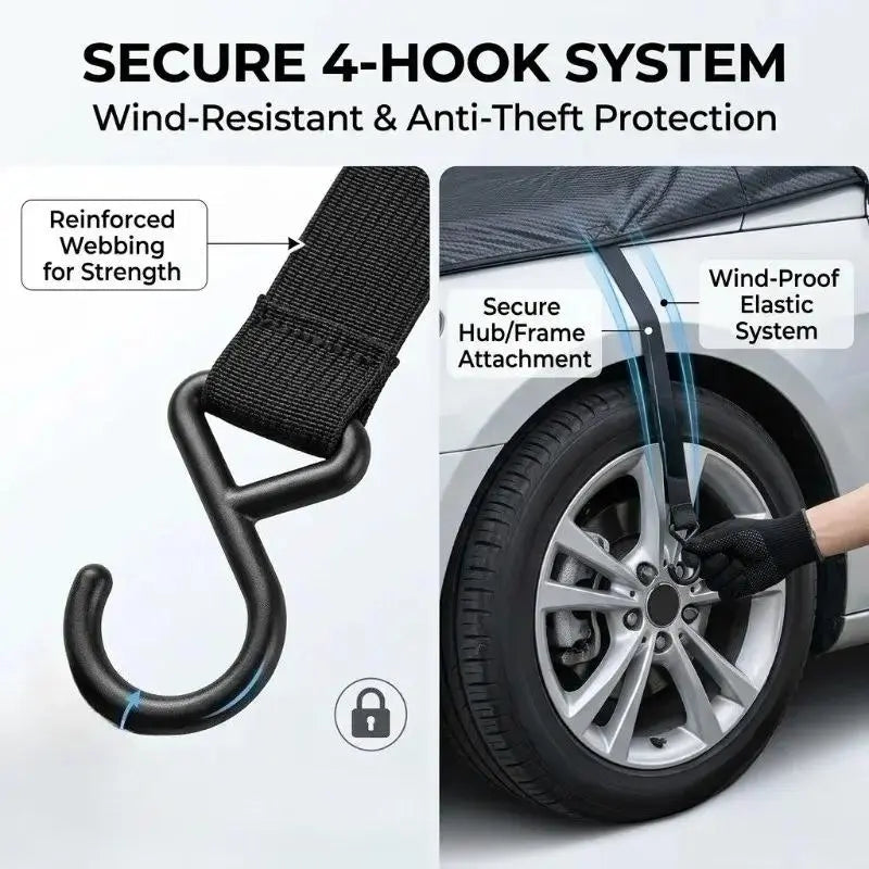 Car Windshield Protector Cover, Waterproof Against Snow Ice Frost Dust Rain ❄️