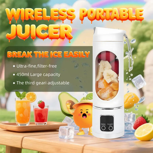 【Summer Sale Deals】 Portable 15.22 Oz USB Rechargeable Personal Blender with LED Display🥤