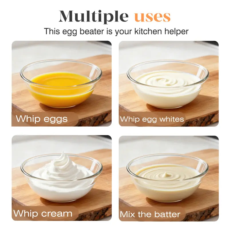 2 PCS Rustproof Hand Push Whisk For Baking & Daily Drinks✨